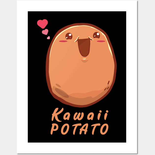 Kawaii Potato Anime Wall Art by KAWAIITEE